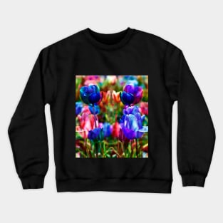 Floral spring with tulips Crewneck Sweatshirt